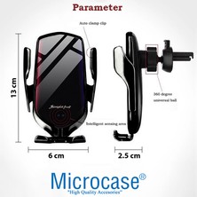 Microcase Araç Içi Sensörlü Wireless Kablosuz Şarj Özellikli Telefon Tutucu R1 - AL3526