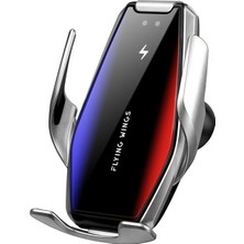 Microcase Araç Içi Sensörlü Wireless Kablosuz Şarj Özellikli Telefon Tutucu - S7 AL3525 Gümüş