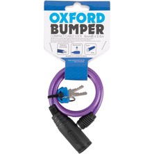 Oxford Bumper Kablo Kilit Mor 6mm x 600MM