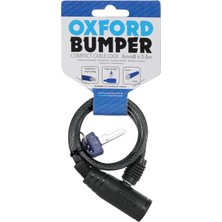 Oxford Bumper Kablo Kilit Smoke 6mm x 600MM