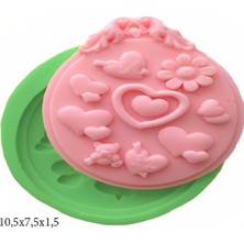 Butedo Çerçeve Modeli Silikon Şeker Hamuru Dekor, Sabun, Saksı ve Mum Kalıbı