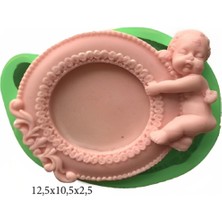 Butedo Çerçeve Modeli Silikon Şeker Hamuru Dekor, Sabun, Saksı ve Mum Kalıbı