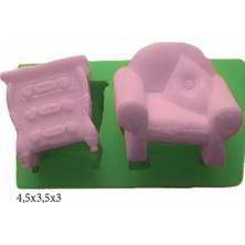 Butedo Eşya Figürleri Silikon Şeker Hamuru Dekor, Sabun, Saksı ve Mum Kalıbı