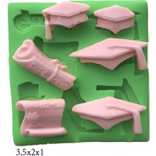 Butedo Özel Gün Figürleri Silikon Şeker Hamuru Dekor, Sabun, Saksı ve Mum Kalıbı