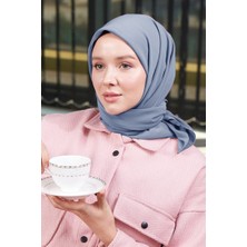 Madame Polo Medine Ipeği Eşarp - Okyanus Mavisi