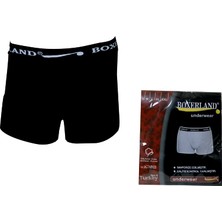 Boxerland Siyah Likralı Boxer Ekonomik 3'lü Paket