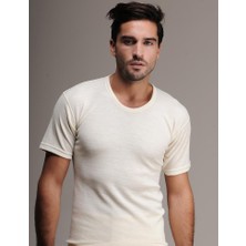 Hasyün 100 Erkek Yün Fanila Kısa Kol