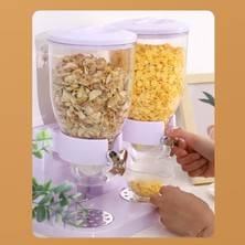 Tahıl Dispenser Gıda Dispenser Gıda Varili Tezgah Beyaz (Yurt Dışından)