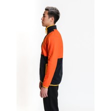 Luo Camp Full-Zip Fleece 01 - Orange/dark Grey Erkek Polar