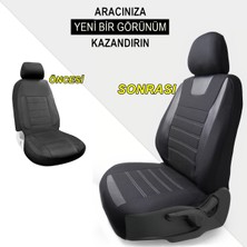 Z&C MAXTECH Renault Toros Deri Detaylı Özel Tasarım Oto Koltuk Kılıfı Seti Maxy Sb