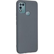 HappyCase Infinix Hot 11 Play Kılıf Lansman Nano Içi Kadife  Silikon - Gri