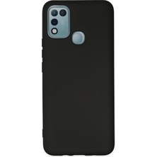 HappyCase Infinix Hot 11 Play Kılıf Lansman Nano Içi Kadife  Silikon - Siyah