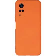 HappyCase Vivo Y53S Kılıf Lansman Nano Içi Kadife  Silikon - Turuncu