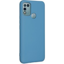 HappyCase Infinix Hot 11 Play Kılıf Lansman Nano Içi Kadife  Silikon - Mavi