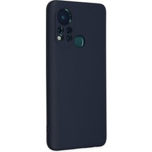 HappyCase Infinix Hot 11S Kılıf Lansman Nano Içi Kadife  Silikon - Lacivert