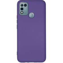 HappyCase Infinix Hot 11 Play Kılıf Lansman Nano Içi Kadife  Silikon - Mor