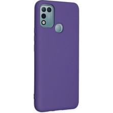 HappyCase Infinix Hot 11 Play Kılıf Lansman Nano Içi Kadife  Silikon - Mor