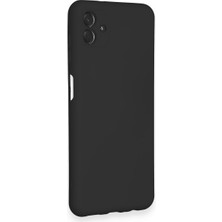 HappyCase Samsung Galaxy A04 Kılıf Lansman Nano Içi Kadife  Silikon - Siyah