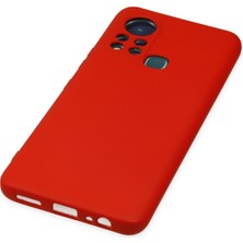 HappyCase Infinix Hot 11S Kılıf Lansman Nano Içi Kadife  Silikon - Kırmızı