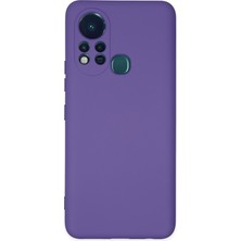 HappyCase Infinix Hot 11S Kılıf Lansman Nano Içi Kadife  Silikon - Mor