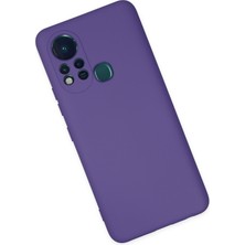 HappyCase Infinix Hot 11S Kılıf Lansman Nano Içi Kadife  Silikon - Mor