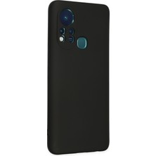 HappyCase Infinix Hot 11S Kılıf Lansman Nano Içi Kadife  Silikon - Siyah