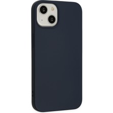 HappyCase iPhone 14 Kılıf Lansman Nano Içi Kadife  Silikon - Lacivert