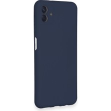 HappyCase Samsung Galaxy A04 Kılıf Lansman Nano Içi Kadife  Silikon - Lacivert