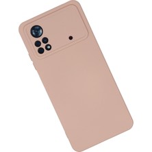 HappyCase Xiaomi Poco X4 Pro 5g Kılıf Lansman Nano Içi Kadife  Silikon - Pudra