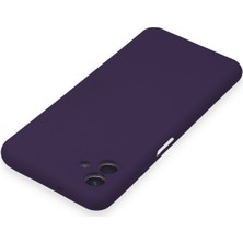 HappyCase Samsung Galaxy A04 Kılıf Lansman Nano Içi Kadife  Silikon - Mor