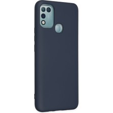 HappyCase Infinix Hot 11 Play Kılıf Lansman Nano Içi Kadife  Silikon - Lacivert