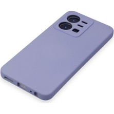 HappyCase Vivo Y22S Kılıf Lansman Nano Içi Kadife  Silikon - Lila