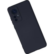 HappyCase Xiaomi Mi 12 Kılıf Lansman Nano Içi Kadife  Silikon - Lacivert