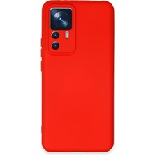 HappyCase Xiaomi Mi 12T Pro Kılıf Lansman Nano Içi Kadife  Silikon - Kırmızı