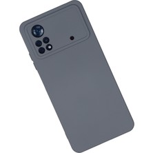 HappyCase Xiaomi Poco X4 Pro 5g Kılıf Lansman Nano Içi Kadife  Silikon - Gri