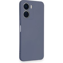 HappyCase Vivo Y16 Kılıf Lansman Nano Içi Kadife  Silikon - Gri