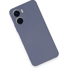 HappyCase Vivo Y16 Kılıf Lansman Nano Içi Kadife  Silikon - Gri