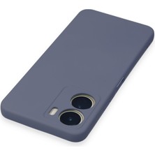 HappyCase Vivo Y16 Kılıf Lansman Nano Içi Kadife  Silikon - Gri