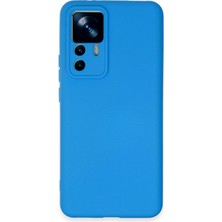 HappyCase Xiaomi Mi 12T Kılıf Lansman Nano Içi Kadife  Silikon - Mavi