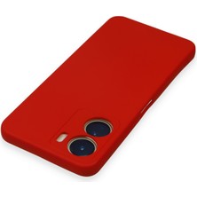 HappyCase Vivo Y16 Kılıf Lansman Nano Içi Kadife  Silikon - Kırmızı