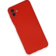 HappyCase Samsung Galaxy A04 Kılıf Lansman Nano Içi Kadife  Silikon - Kırmızı