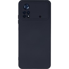 HappyCase Xiaomi Poco X4 Pro 5g Kılıf Lansman Nano Içi Kadife  Silikon - Lacivert