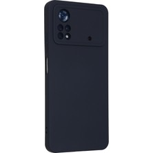 HappyCase Xiaomi Poco X4 Pro 5g Kılıf Lansman Nano Içi Kadife  Silikon - Lacivert