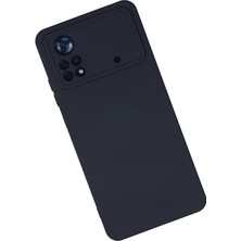 HappyCase Xiaomi Poco X4 Pro 5g Kılıf Lansman Nano Içi Kadife  Silikon - Lacivert