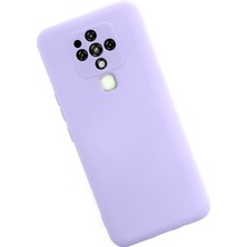 HappyCase Tecno Camon 16 Kılıf Lansman Nano Içi Kadife  Silikon - Lila