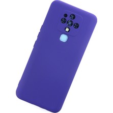 HappyCase Tecno Camon 16 Kılıf Lansman Nano Içi Kadife  Silikon - Mor