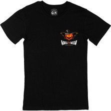 Cix Cix Happy Hallowen Lets Party Cep Logo Tasarımlı Siyah Tişört