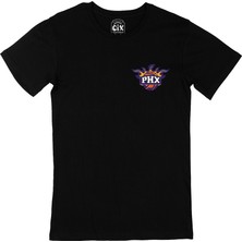Cix Cix Phoenix Suns Cep Logo Tasarımlı Siyah Tişört