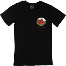 Cix Cix Into The Wild Cep Logo Tasarımlı Siyah Tişört