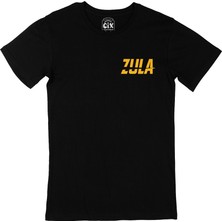 Cix Zula Cep Logo Tasarımlı Siyah Tişört